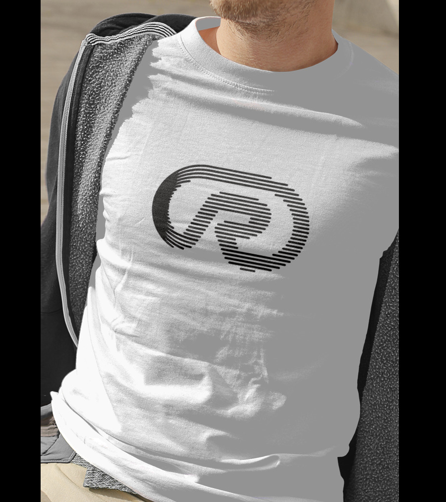 Raceline Origin Striped Monogram T-Shirt