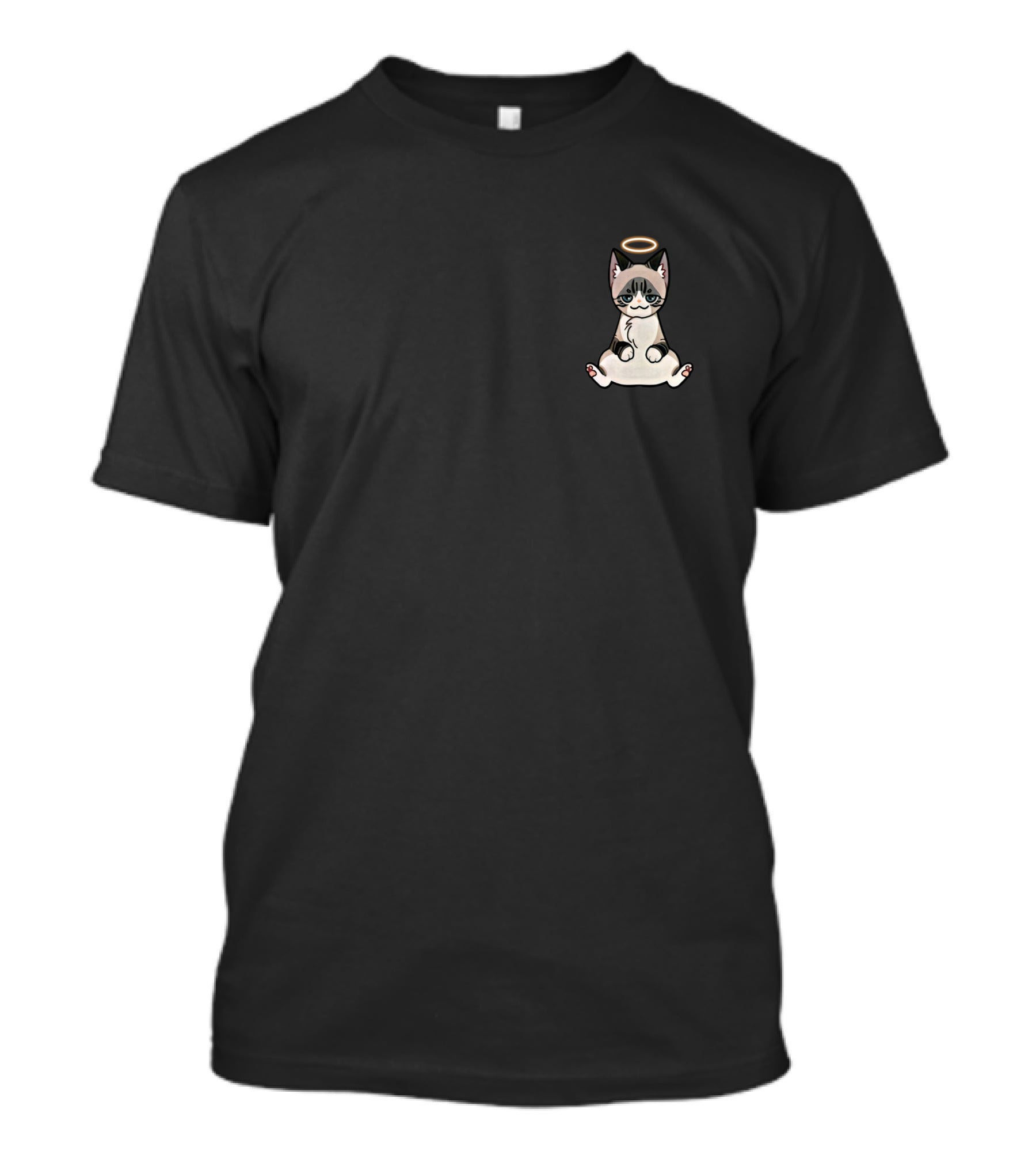 Nihachu Merch Zuko Cat Angel Halo T-Shirt