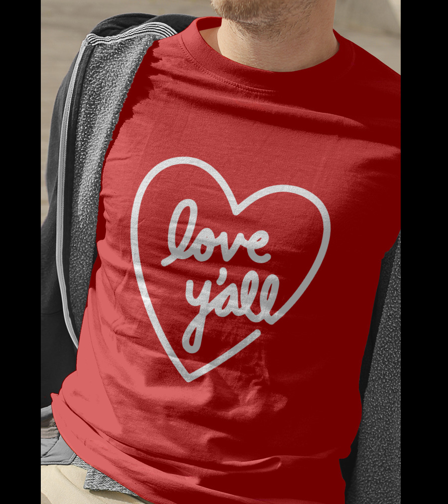 Addison Rae Merch Love Y'all Heart T-Shirt
