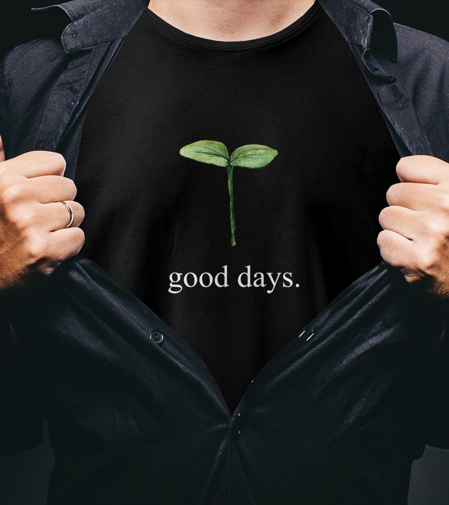 SZA Good Days Merch GD Sprout Green Plant T-Shirt