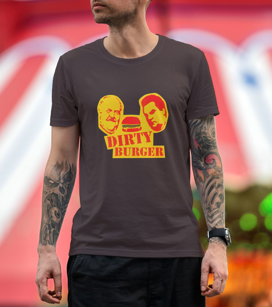 Trailer Park Boys Dirty Burger Merch Faces and Burger T-Shirt