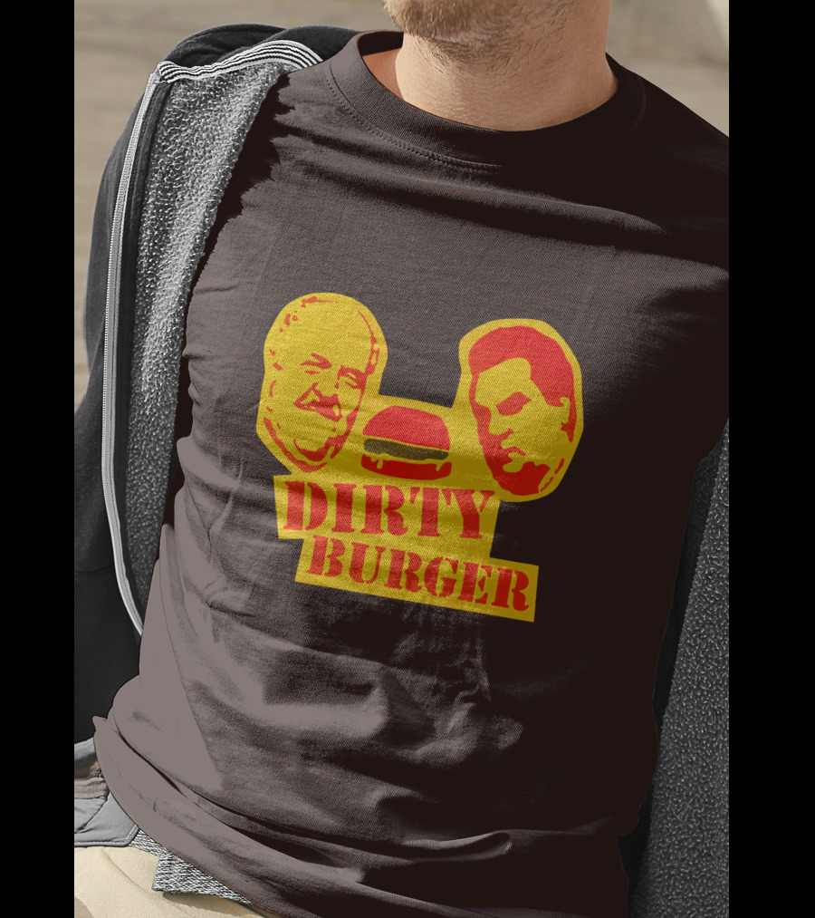 Trailer Park Boys Dirty Burger Merch Faces And Burger T-Shirt