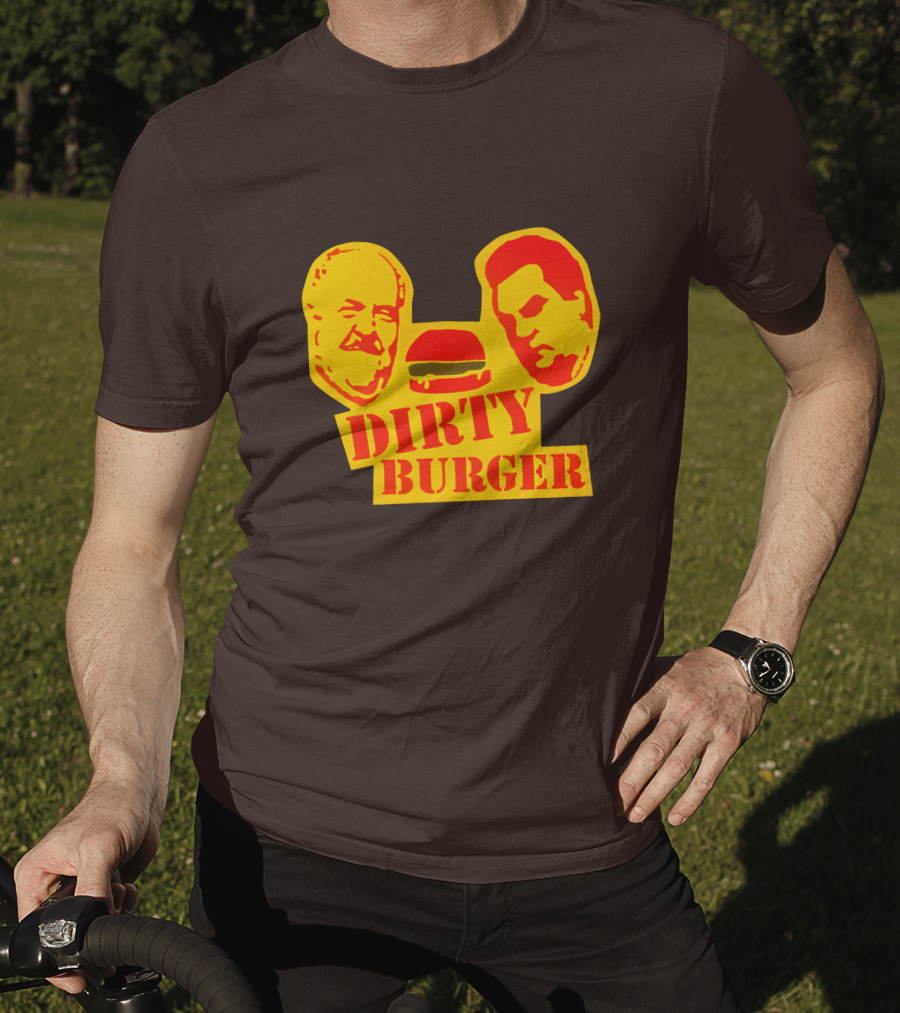 Trailer Park Boys Dirty Burger Merch Faces And Burger T-Shirt