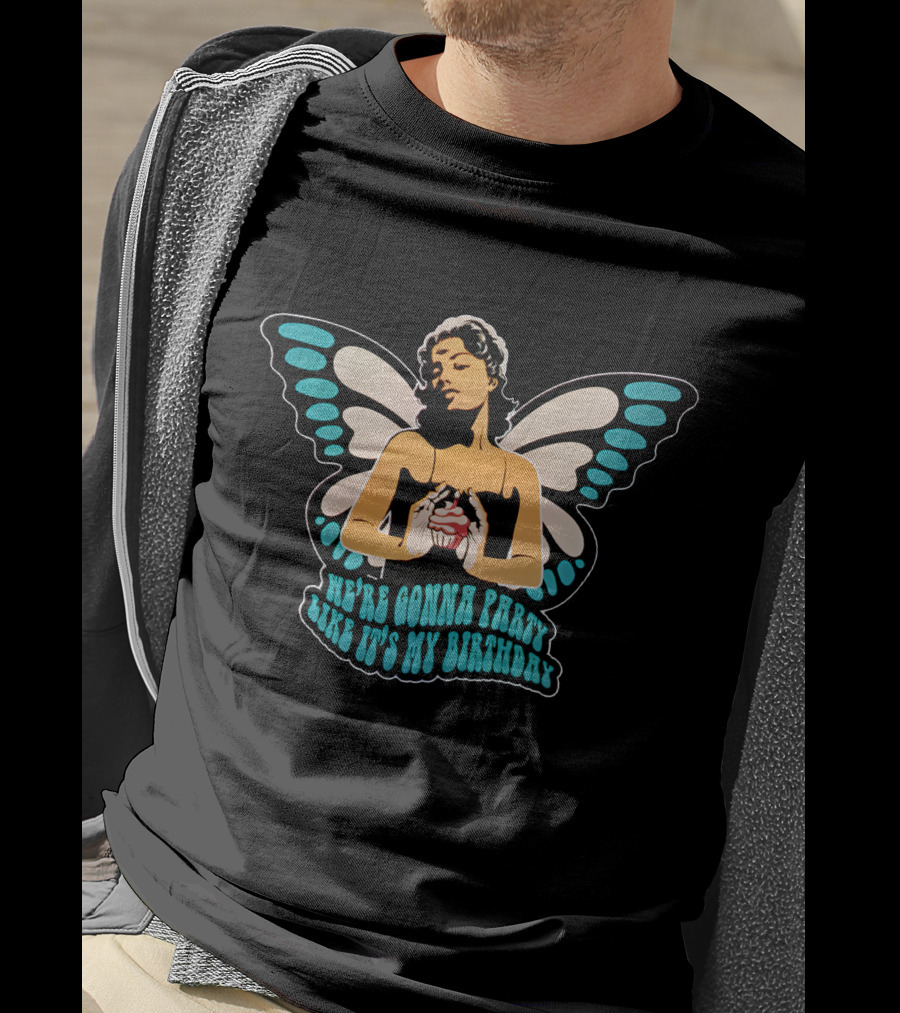 Sarah Baska Merch SB Angel We're Gonna Party Like It's My Birthday T-Shirt