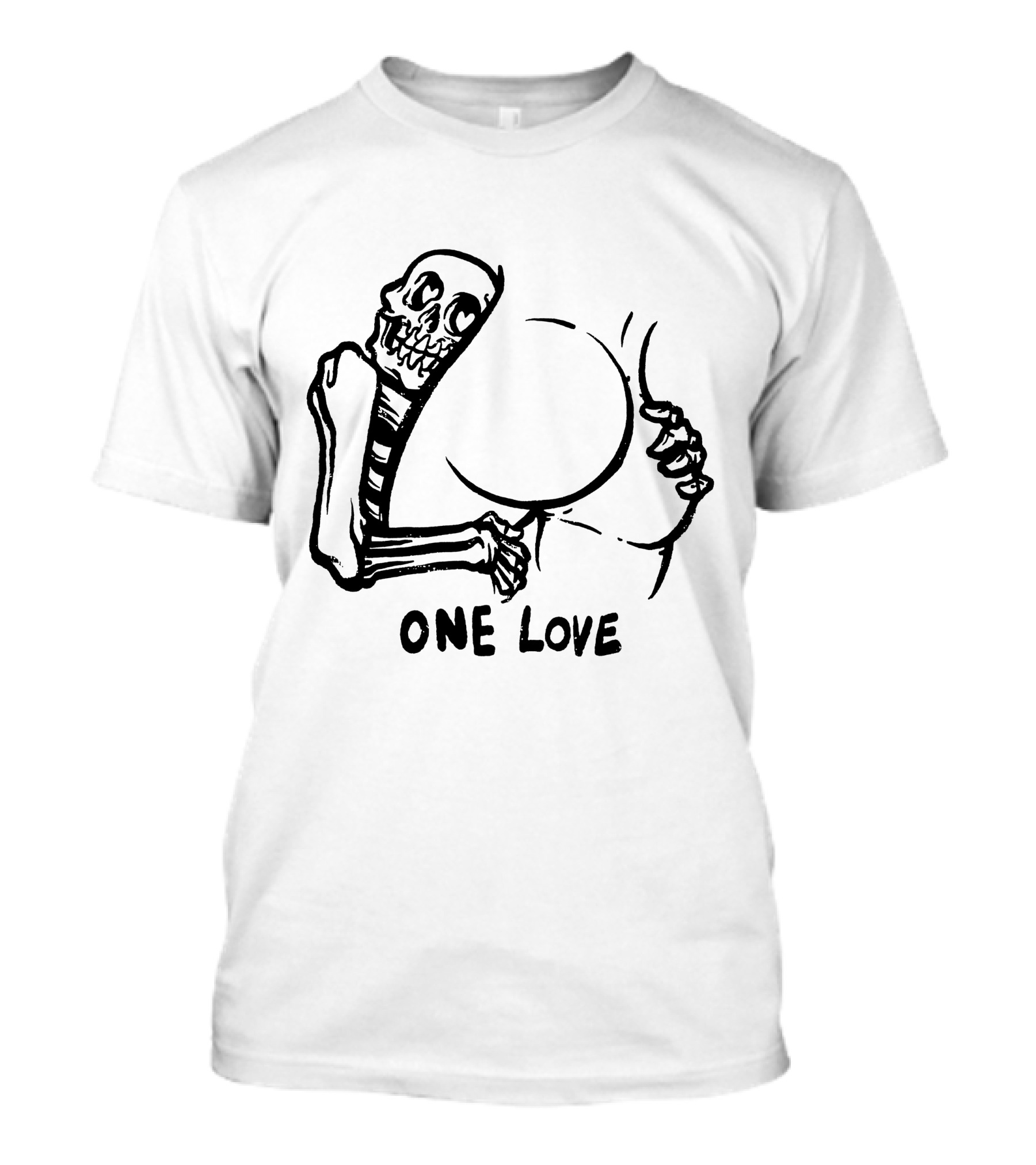 Skeleton Embrace One Love T-Shirt