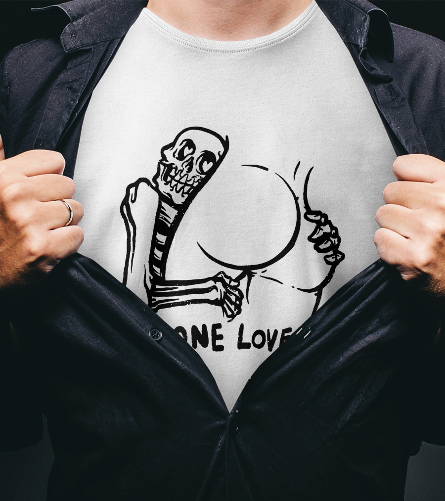 Skeleton Embrace One Love T-Shirt