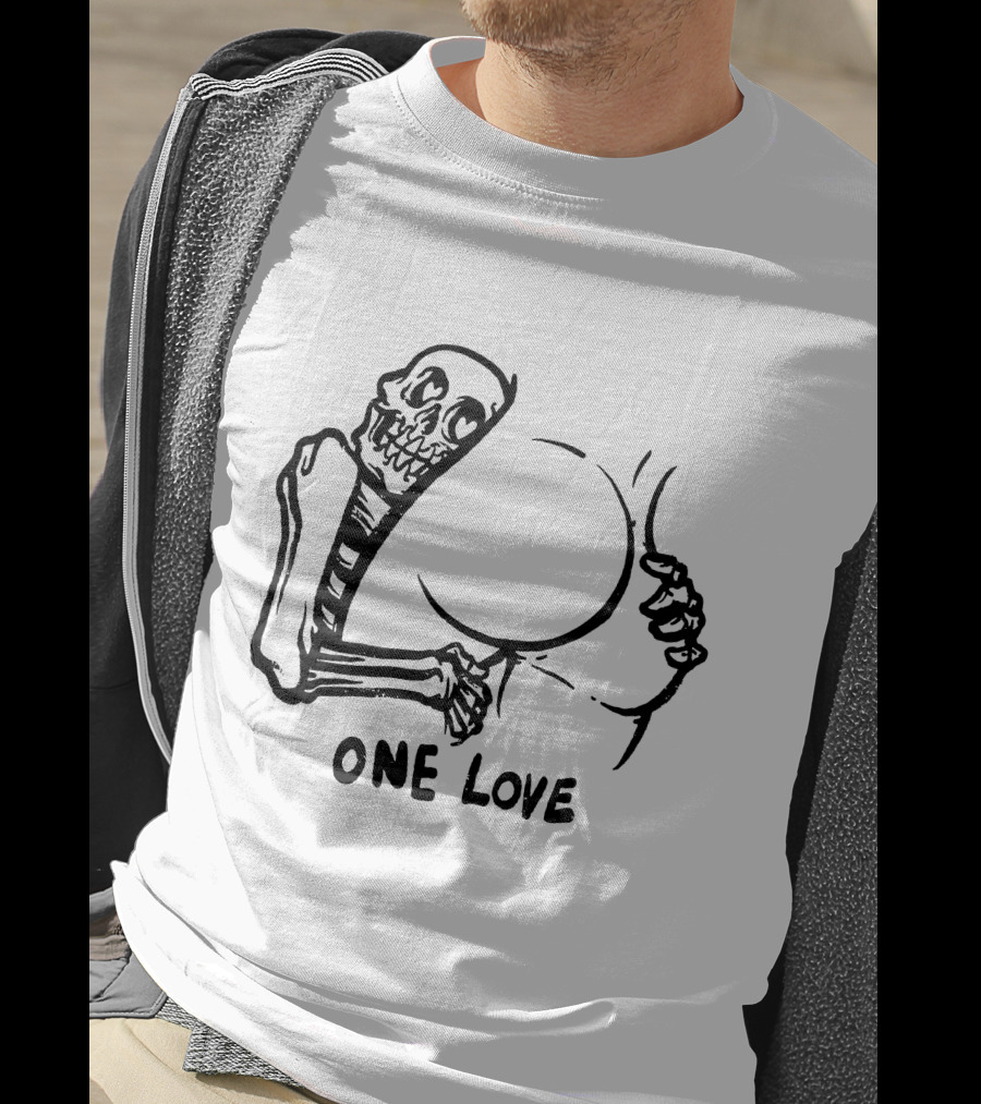 One Love Skeleton Embrace Matt Bailey Merch T-Shirt