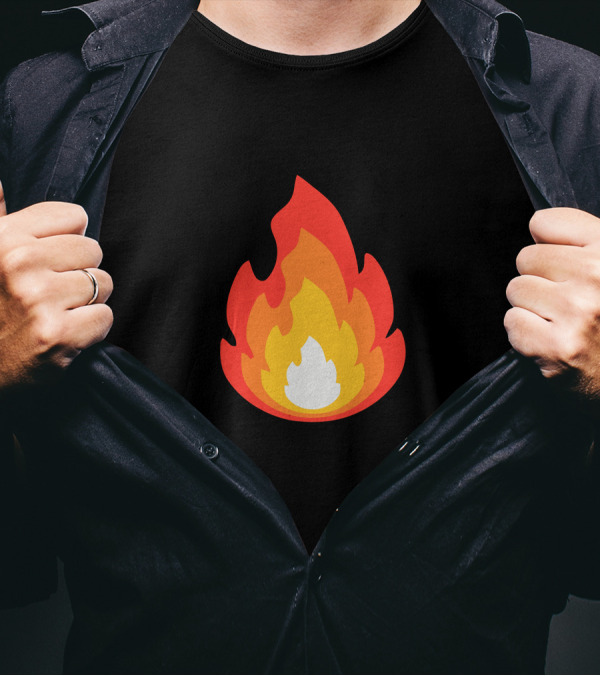 Sapnap Layered Fire Flame T-Shirt