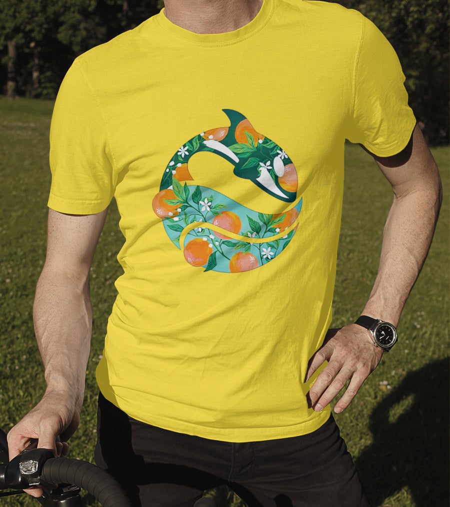 SeaWorld Busch Gardens Florida Local Orange Blossom Orca T-Shirt