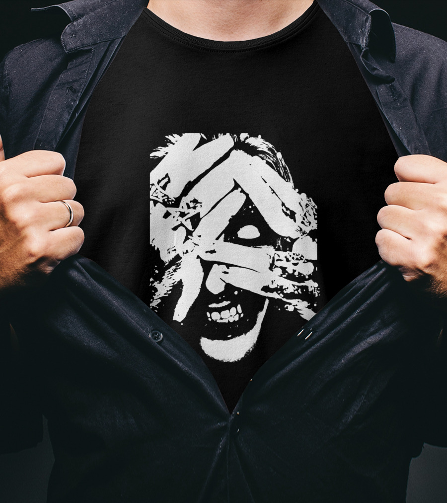 Joker Grin Chaos Abstract Hands T-Shirt