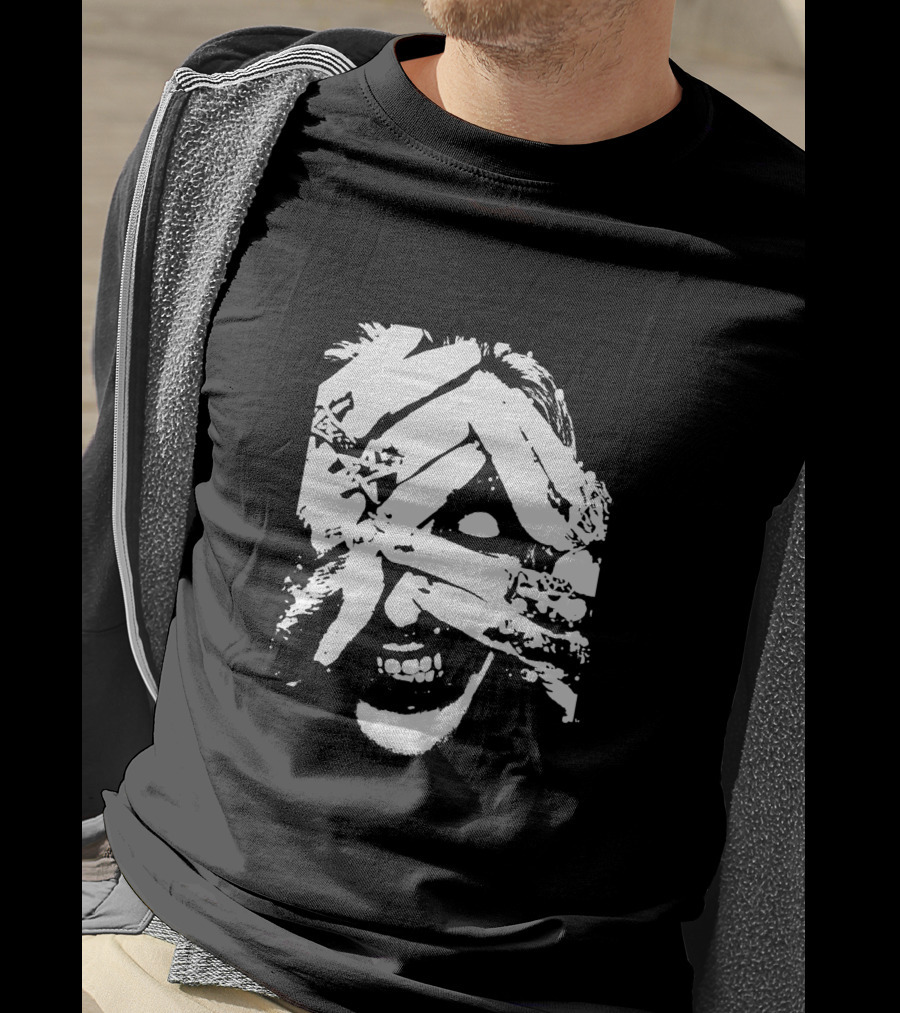 BeholdMunro Joker Grin Hands Over Face T-Shirt