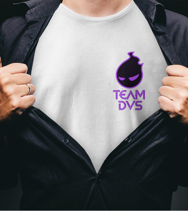 Team DVS Purple Flame Icon T-Shirt