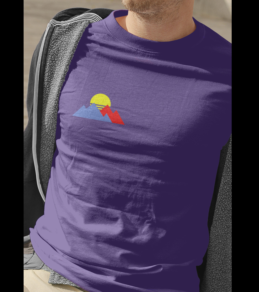 Purpled Merch Sunset Mountains T-Shirt