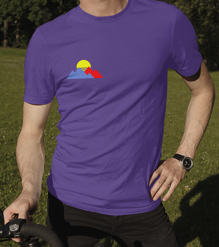 Purpled Merch Sunset Mountains T-Shirt
