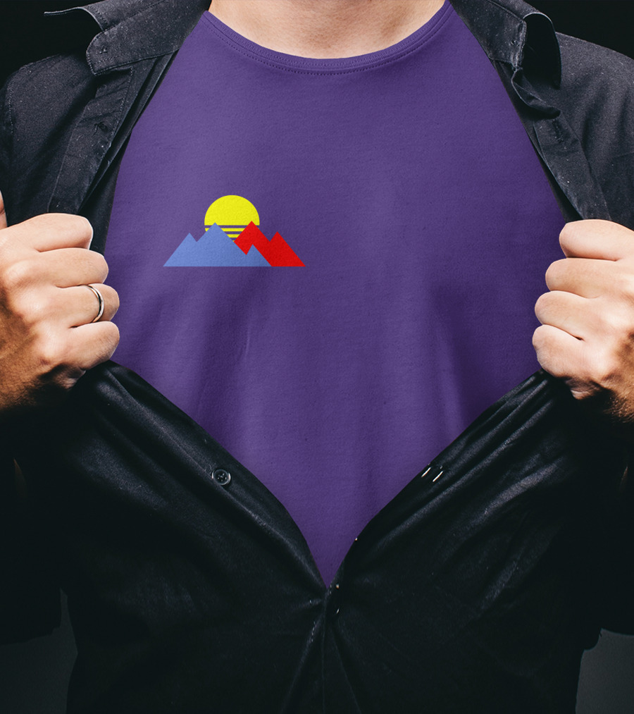 Purpled Merch Sunset Mountains T-Shirt