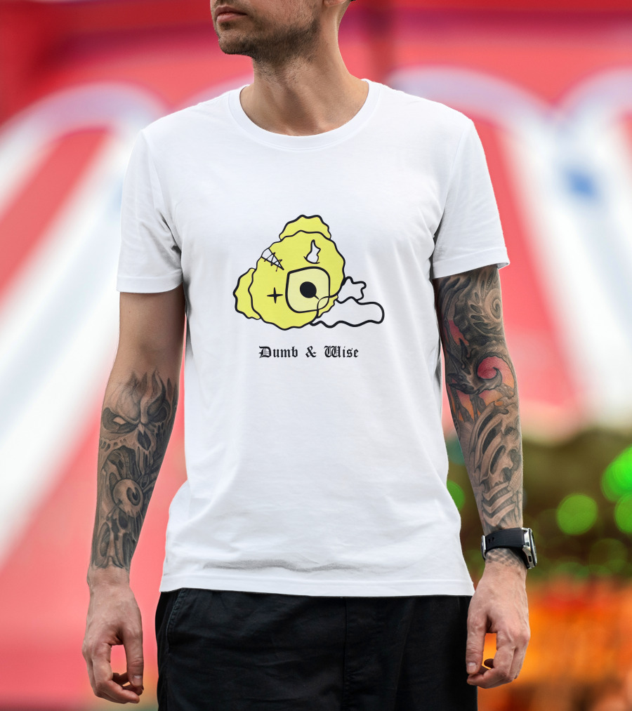 Sam Golbach Merch Dumb and Wise Yellow Cartoon Face T-Shirt