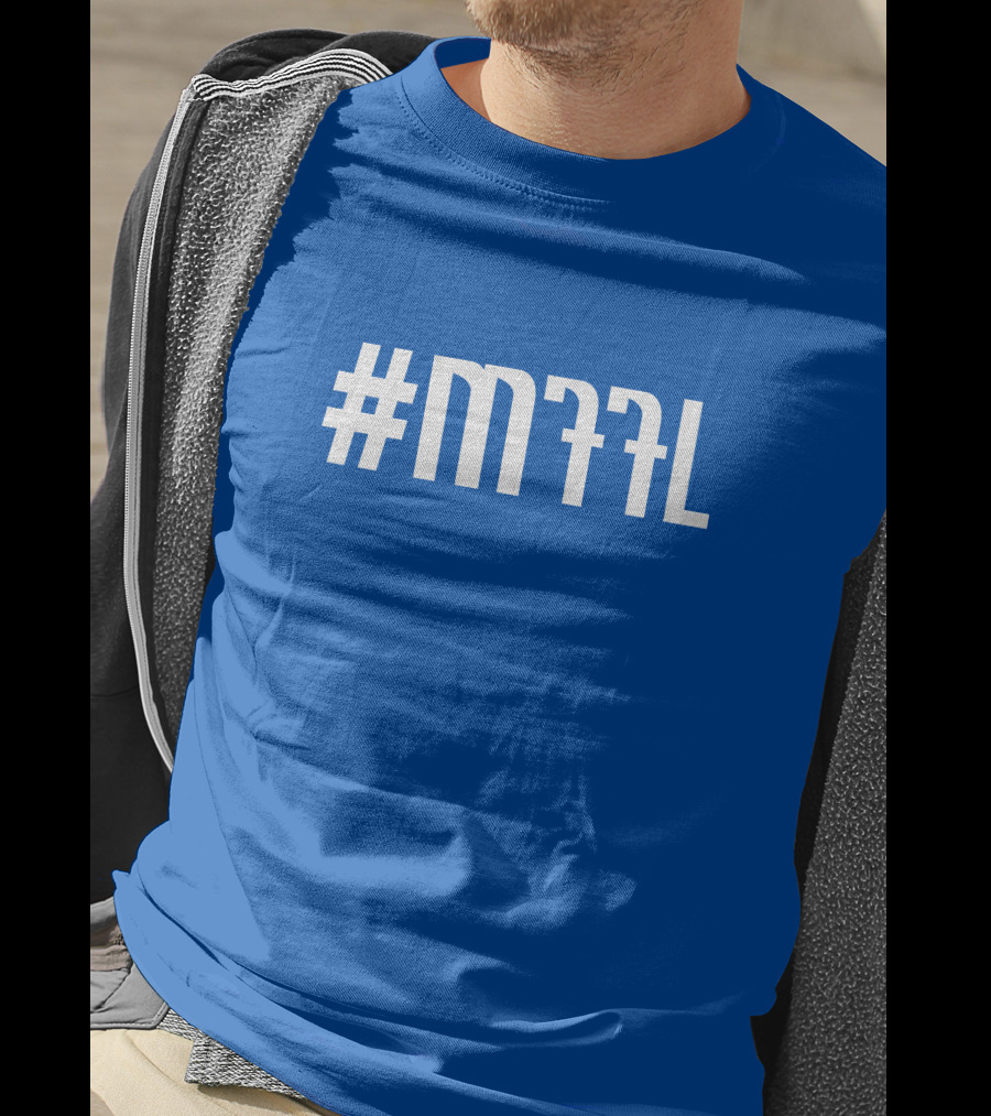 Dallas Mavericks MFFL Playoff Hashtag Blue Fan Gear T-Shirt