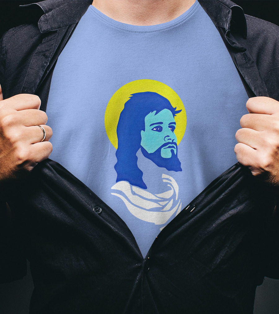 Bo Burnham Blue Halo Portrait Merch Bosus T-Shirt