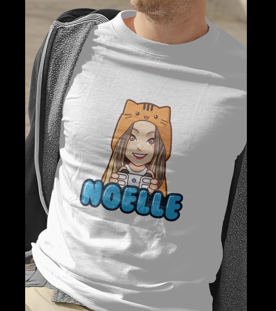 NOELLE Cat Hoodie Gamer Look T-Shirt