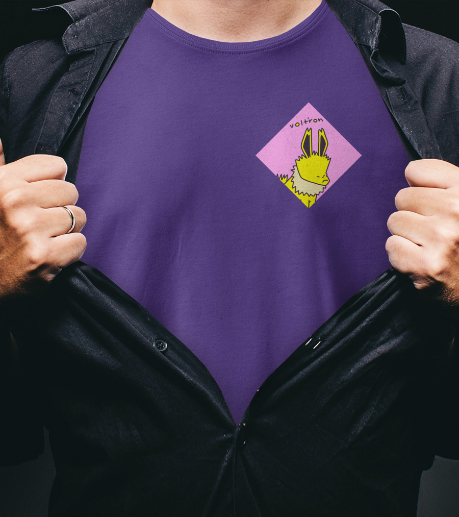 Whatstheirface Volt'ron Yellow Electric T-Shirt