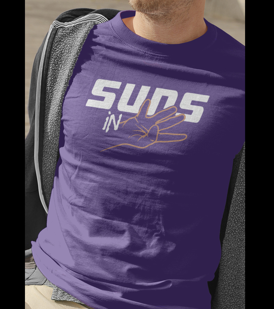 Suns In Three Hand Gesture Purple T-Shirt