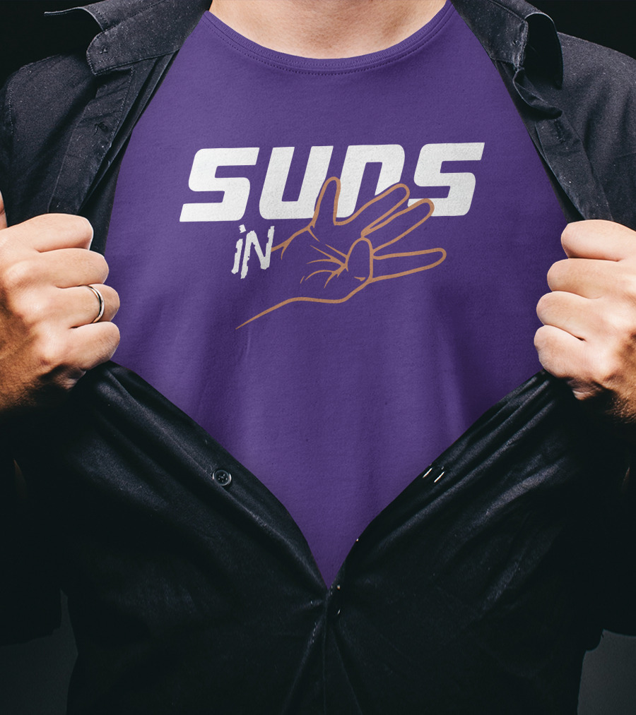 Suns In Three Hand Gesture Purple T-Shirt