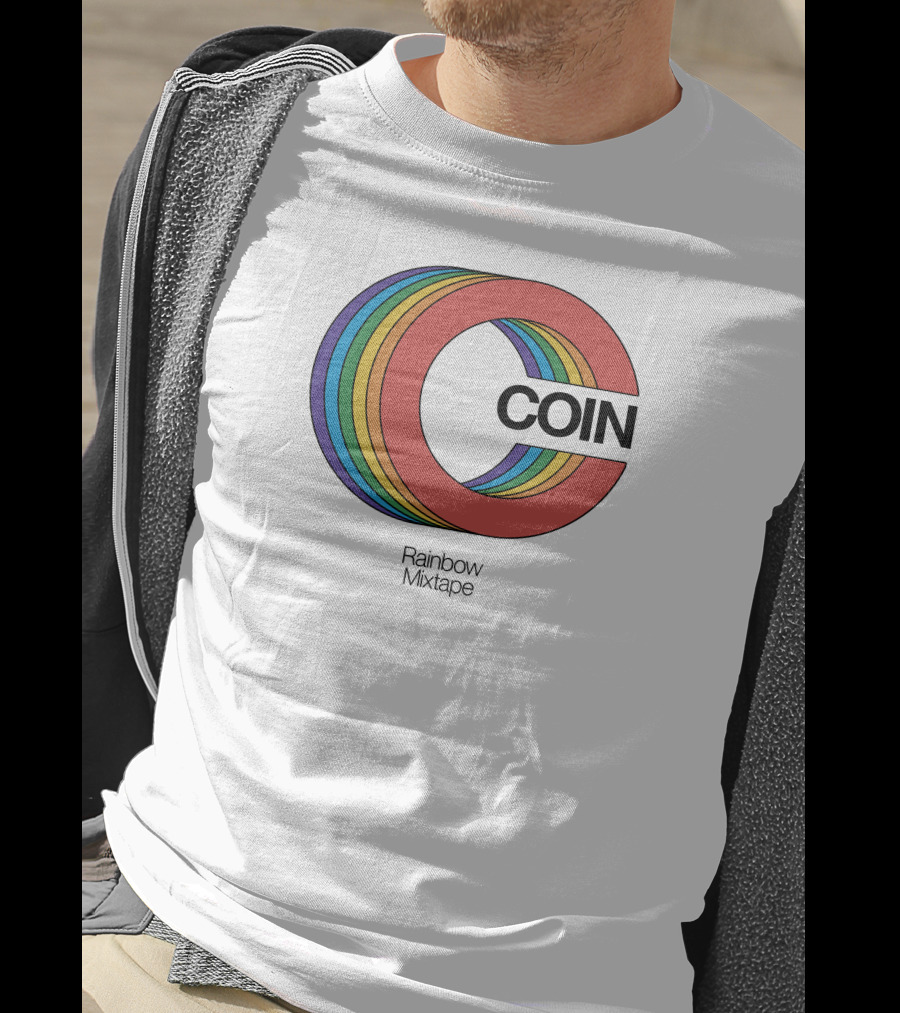COIN Rainbow Mixtape Shop Official Store Merch T-Shirt