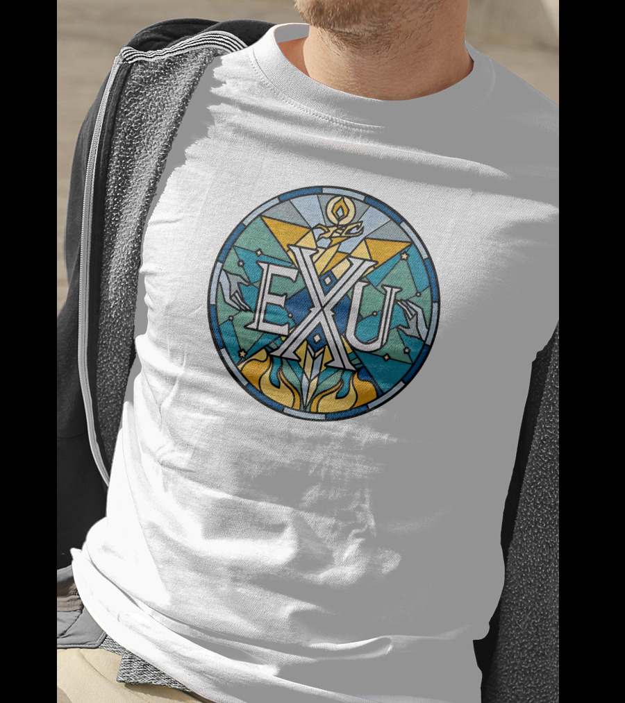 Exandria Unlimited Stained Glass Logo Critical Role Merch T-Shirt