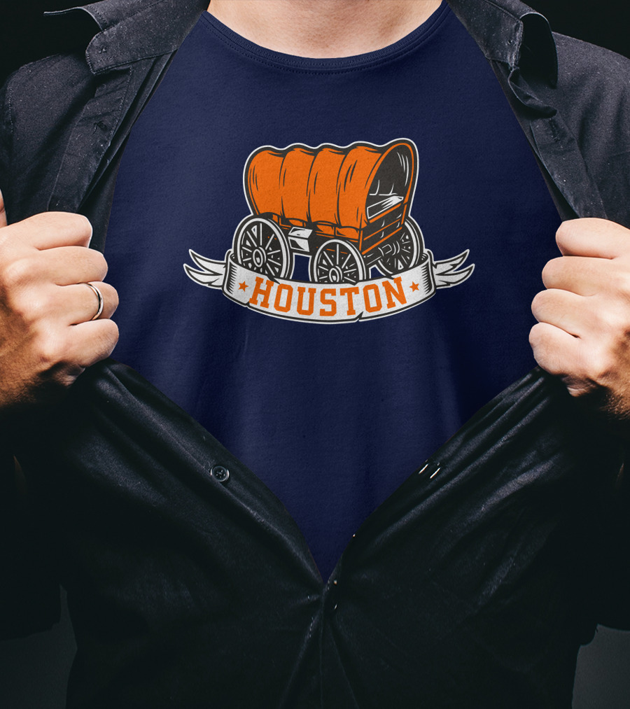 Houston Crush City Orange Wagon Ramshirts T-Shirt