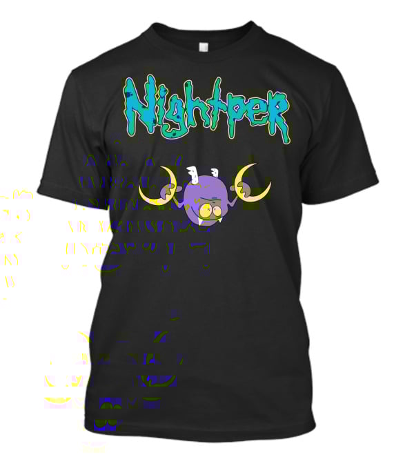 Shop The Nightper Perth Tanapon Merch Store Featuring Playful Cartoon Creature T-Shirt