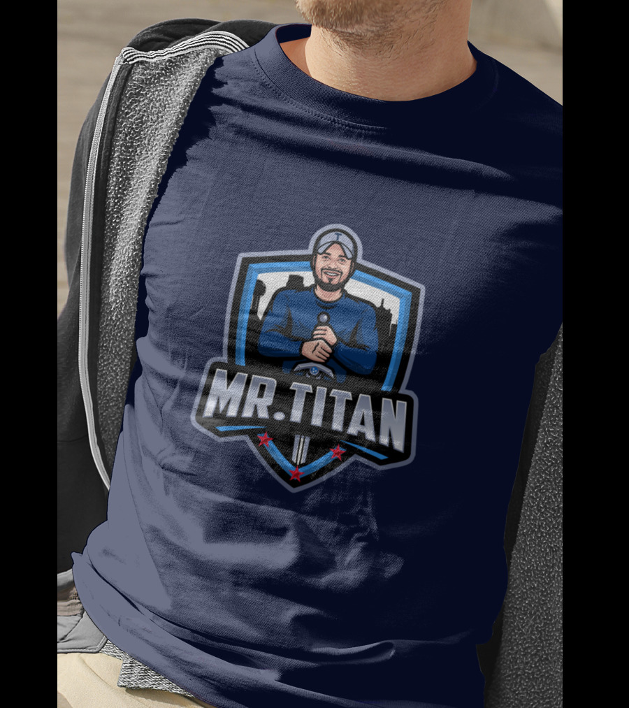 Mr Titan Baseball Shield Logo TeeKo Store T-Shirt