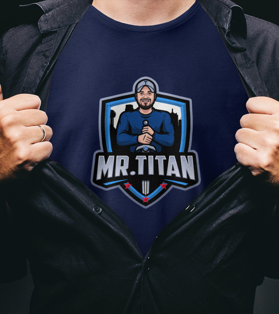 Mr Titan Baseball Shield Logo TeeKo Store T-Shirt