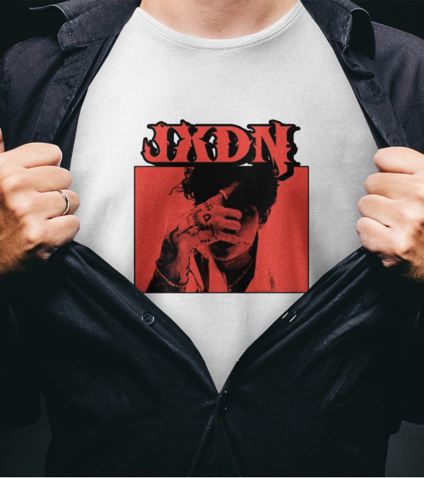 JXDN Photo Red Image With Hand Gesture T-Shirt