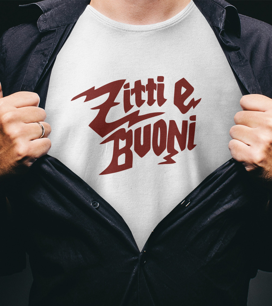 Zitti E Buoni Eurovision Måneskin Song Title Design Italy T-Shirt
