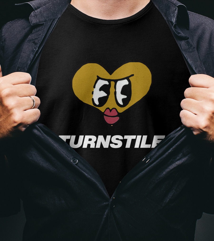 Turnstile Band Merch Heart Eyes T-Shirt