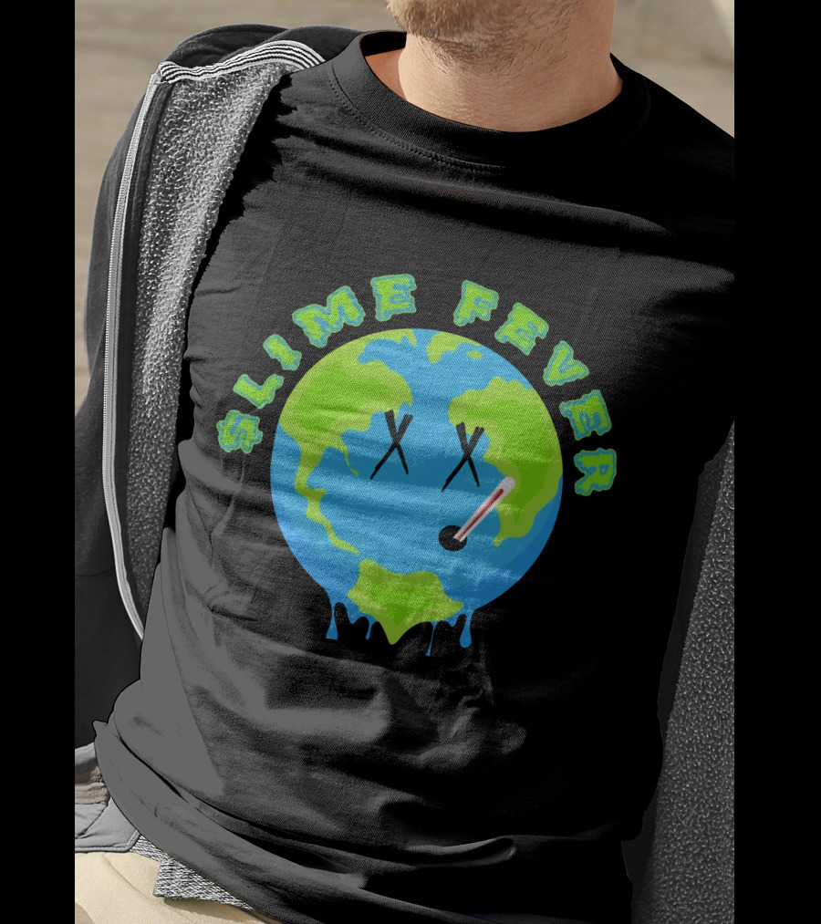 Slime Fever Earth Face Thermometer Design YNW Melly Merch Store T-Shirt