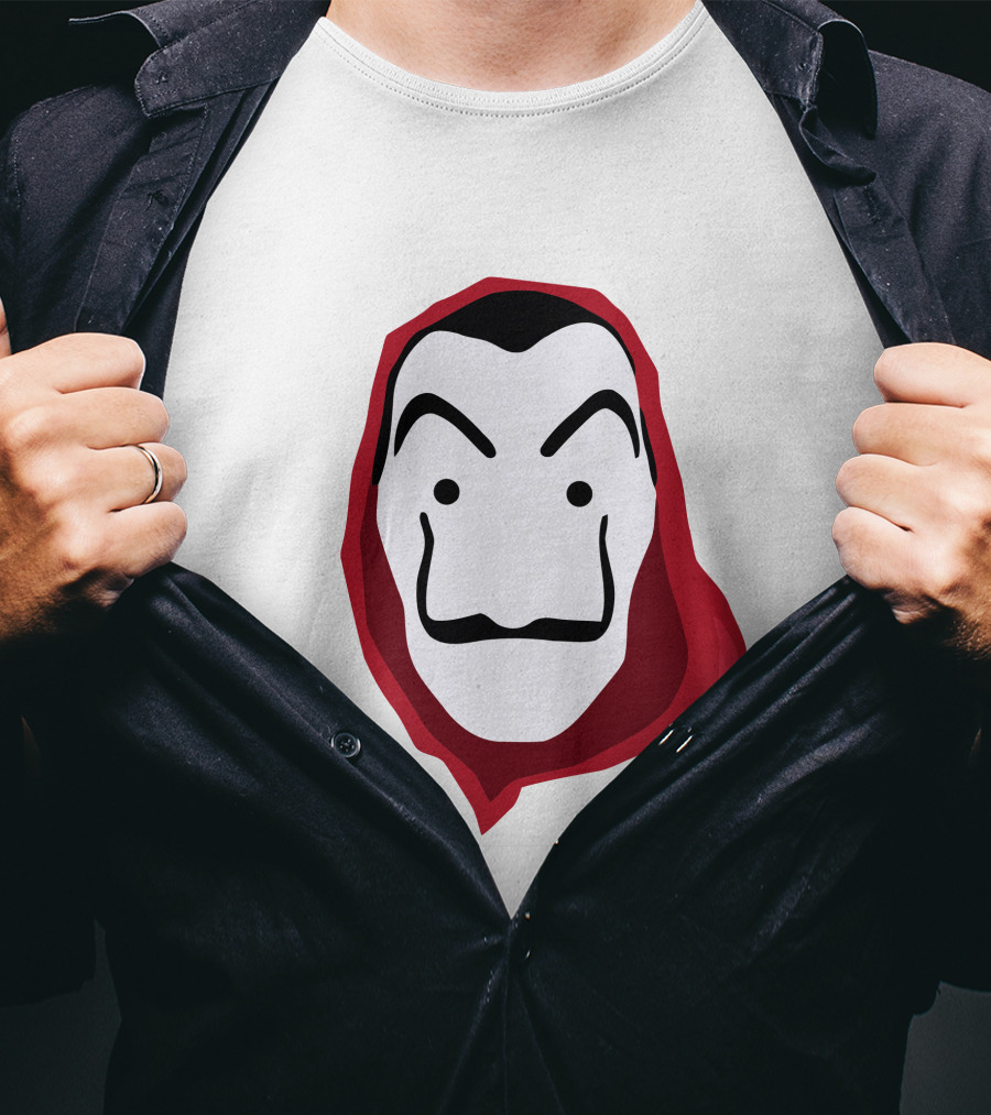 La Casa De Papel Money Heist Salvador Dalí Mask Red T-Shirt