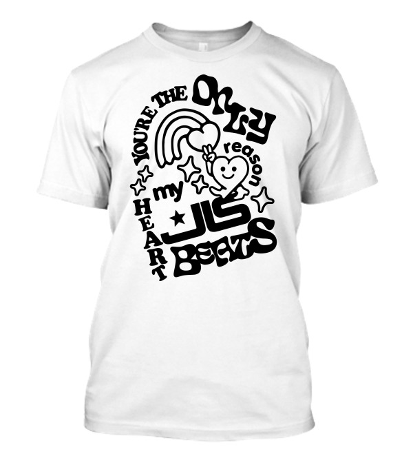 Jls You're The Only Reason My Heart Beats Rainbow Star Balloon Heart T-Shirt