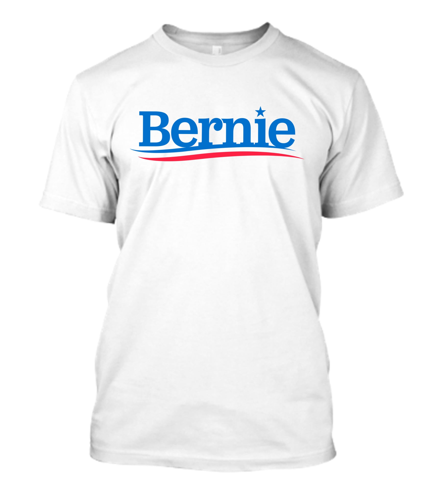 Bernie Sanders Merch Store Blue Star Red Swoosh T-Shirt