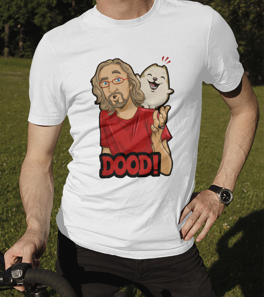Maximilian Dood Merchandise Featuring Animated Character And Iconic Dood T-Shirt
