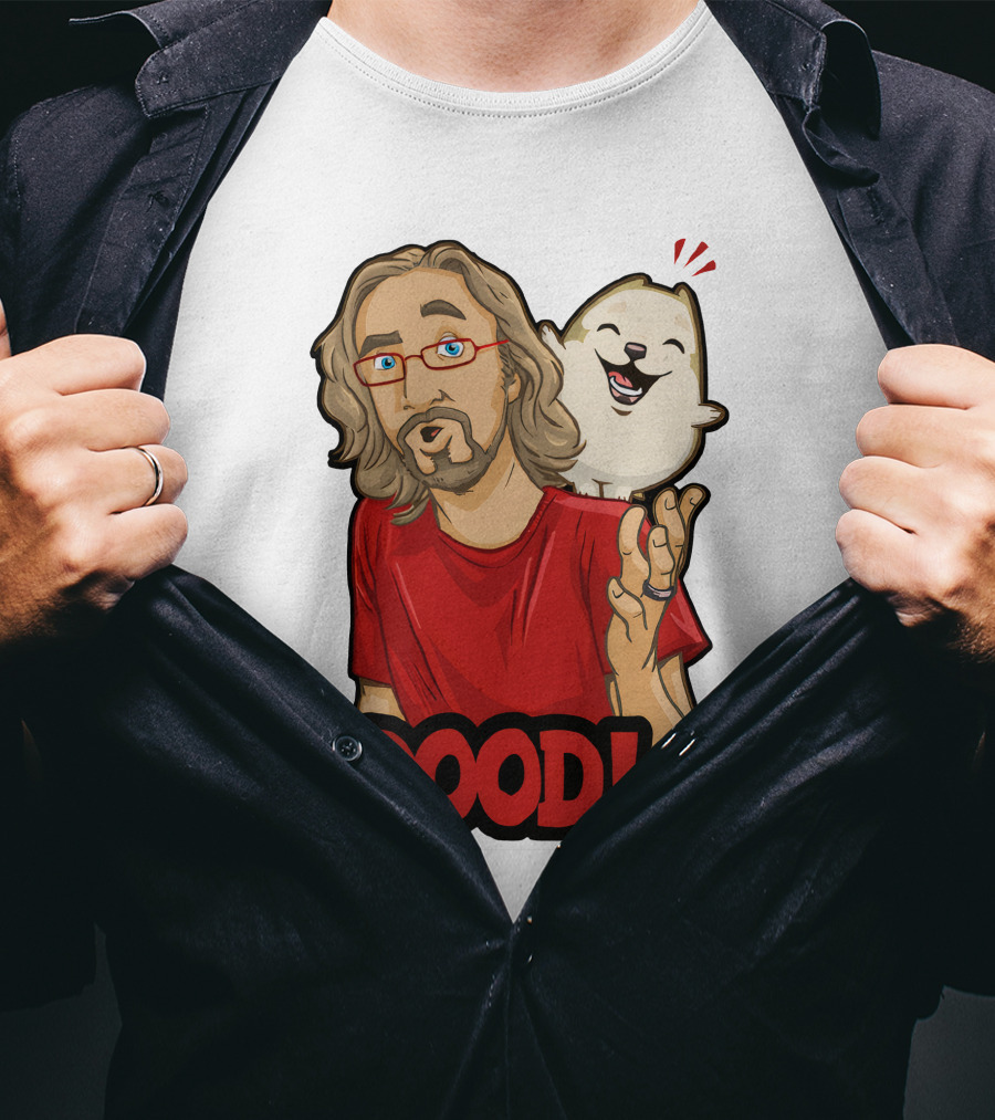 Maximilian Dood Merchandise Featuring Animated Character And Iconic Dood T-Shirt