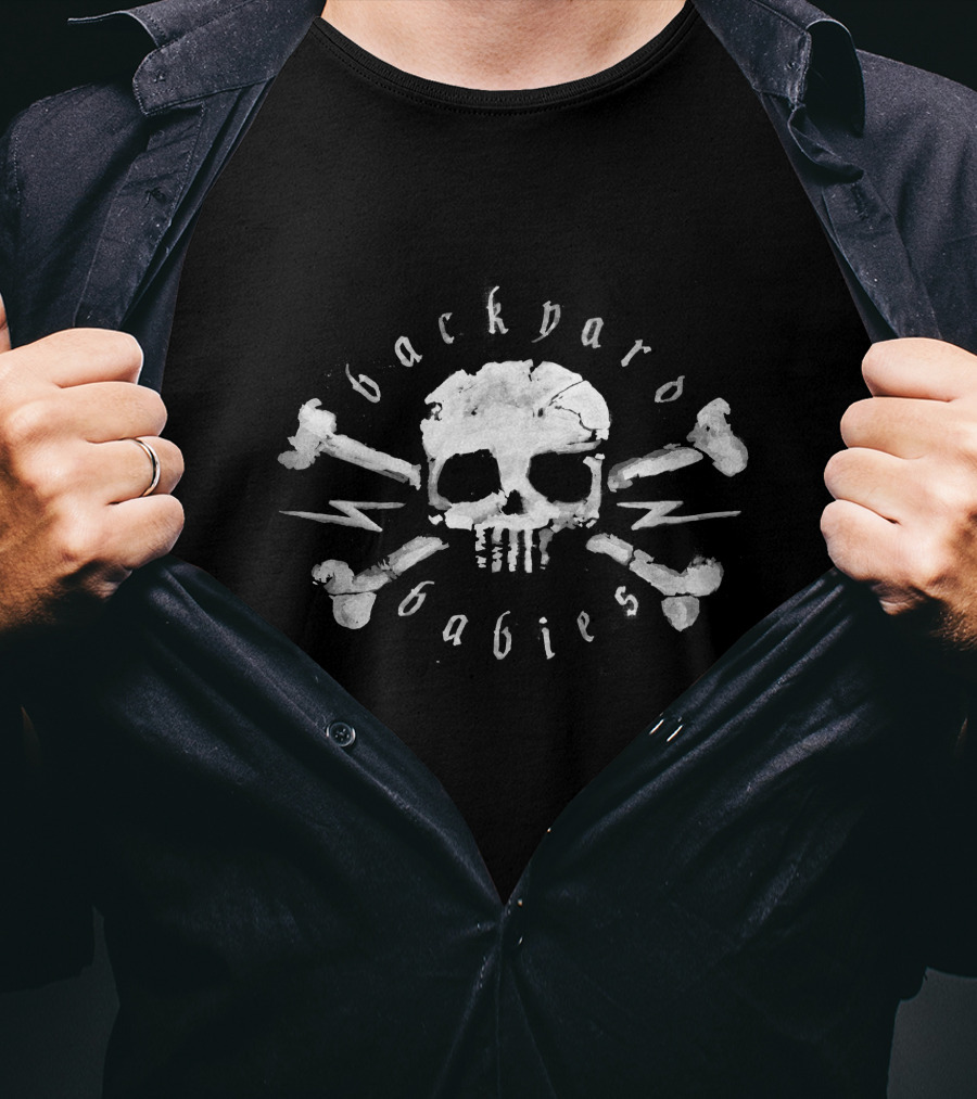 Backyard Babies Skull And Crossbones Kings Road Merch Store T-Shirt