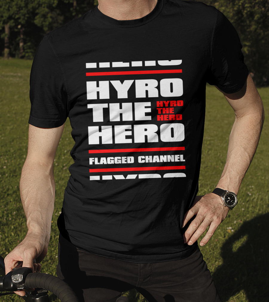 Hyro The Hero Flagged Channel Stacked KingsRoadMerch T-Shirt