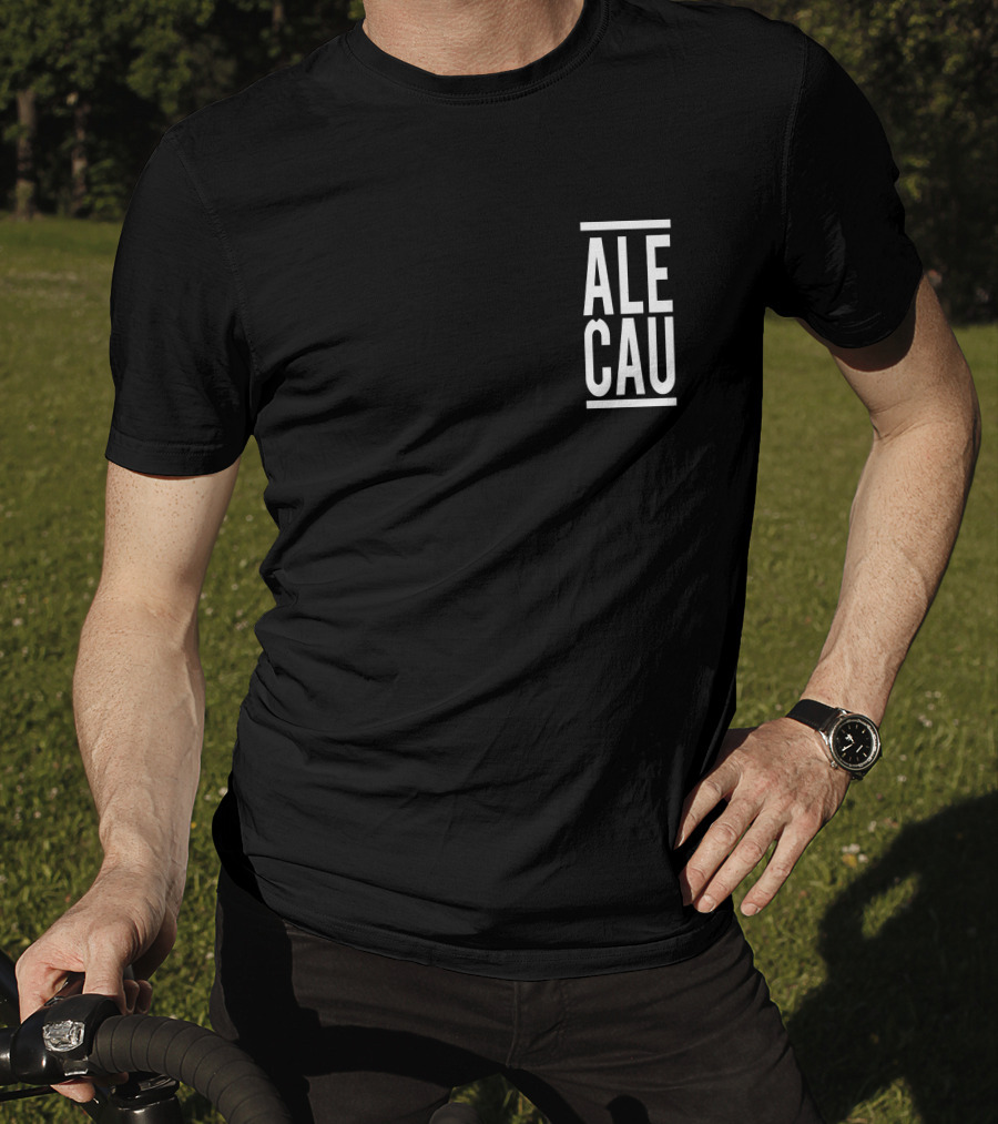 ALECAU Minimalist Text T-Shirt