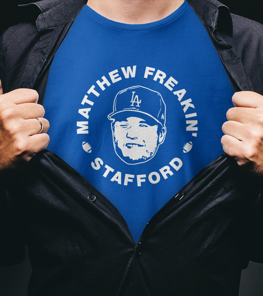 Matthew Freakin' Stafford LA Baseball Cap Image T-Shirt