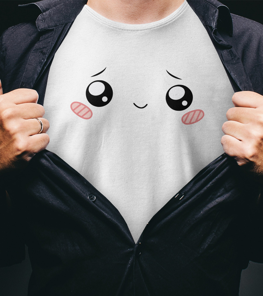 Shop The Lankybox Merch Store Cute Ghosty Kawaii Face T-Shirt