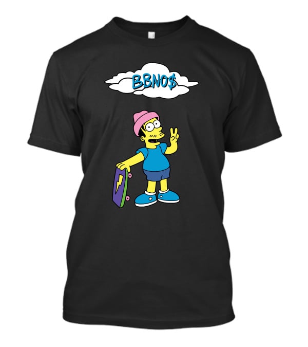 BBNO$ Simpson Style Skateboard T-Shirt
