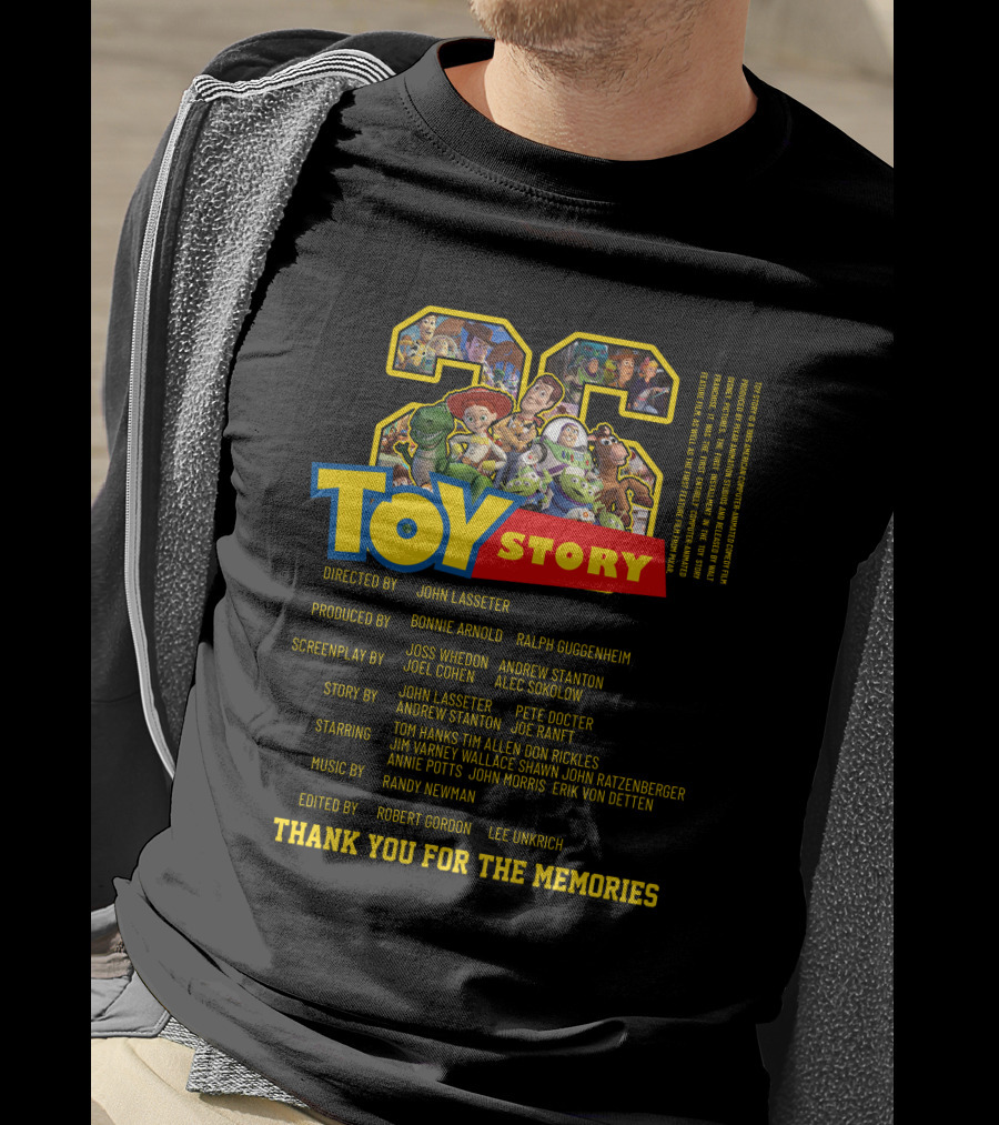 TOY STORY 28 Thank You For The Memories Directors Cast Iconic Characters T-Shirt
