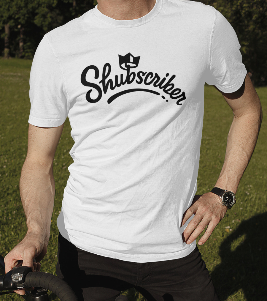 Shubscriber Crown Logo Design Shubble Merch T-Shirt