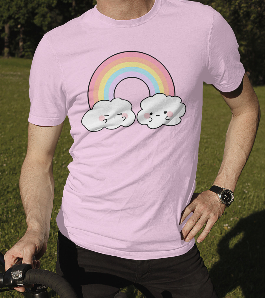It's Akeila Merch Pastel Rainbow With Clouds T-Shirt